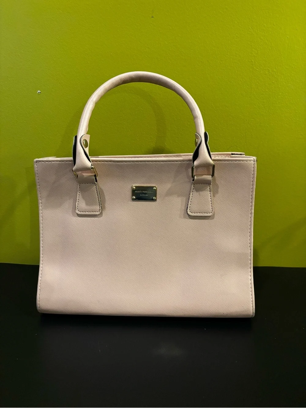 Pale Pink Structured Satchel1222